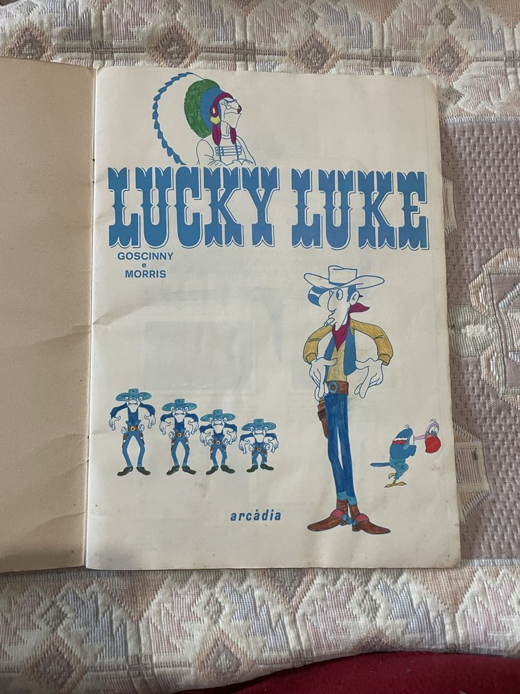 Caderneta de cromos Lucky Luke incompleta