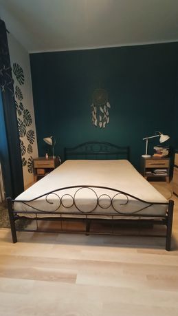 Łóżko 140x200 ze stelażem i materacem IKEA