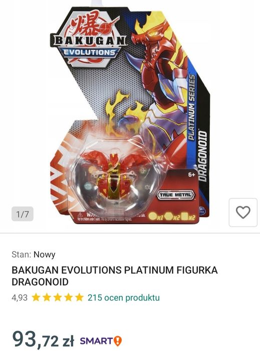 Figurka Bakugan Evolution Dragonoid