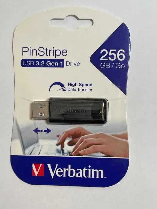 Pendrive Verbatim Pinstripe Black 256 GB USB 3.0 kolejna SZTUKA