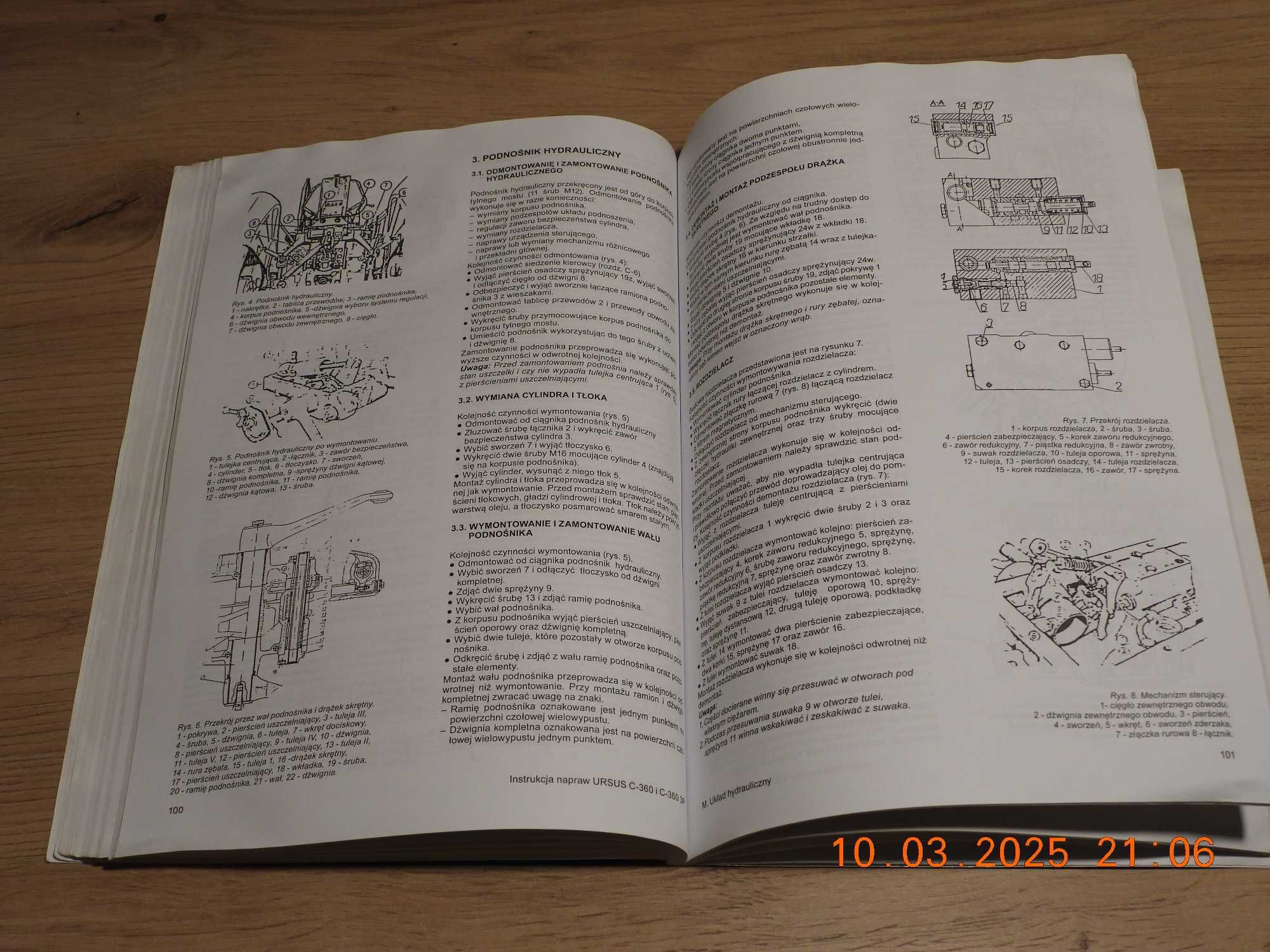 Kołowe ciągniki rolnicze URSUS C-360 i C-360 3P Instrukcja napraw