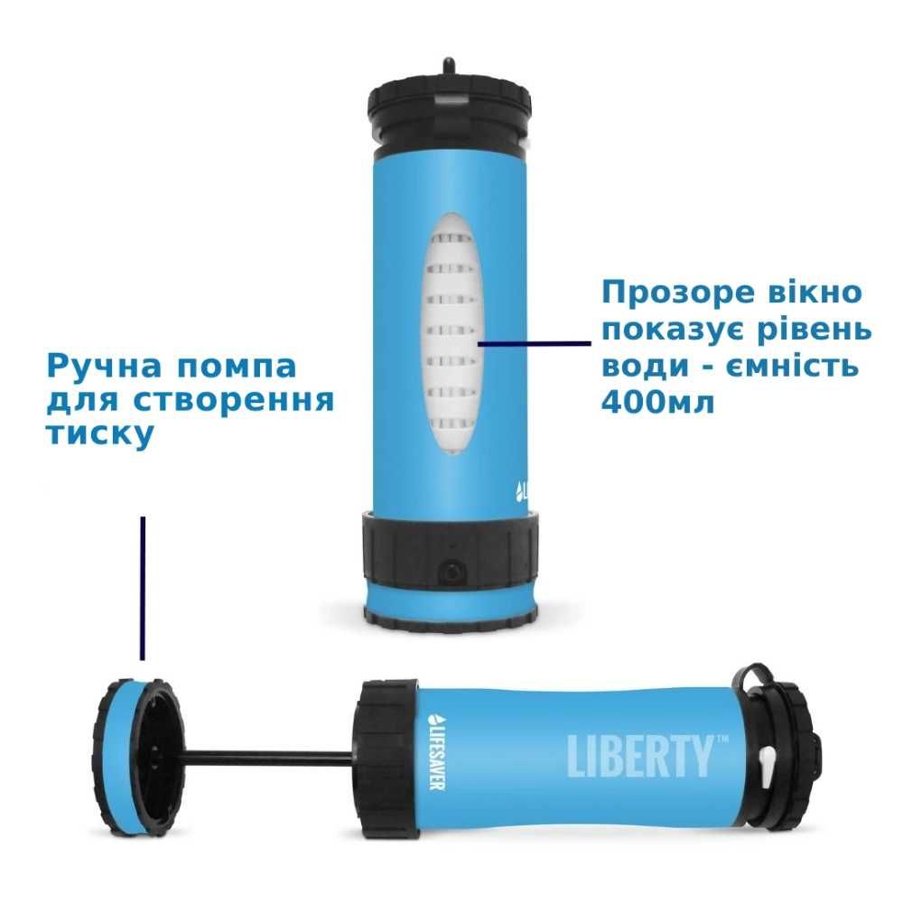 LifeSaver Liberty Orange Портативна пляшка для очистки води