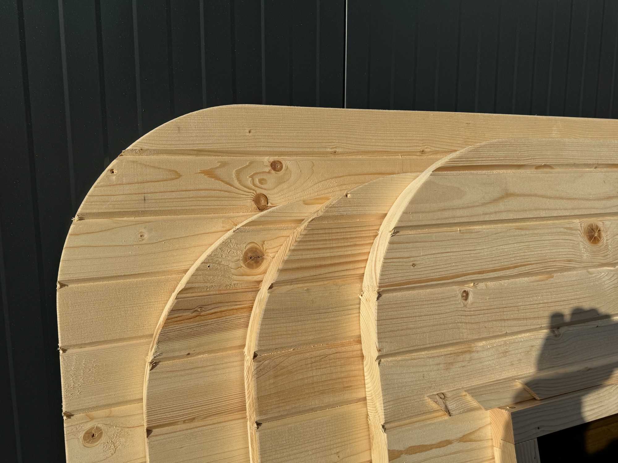 Sauna kwadratowa ogrodowa do złożenia samodzielnego montażu drewno