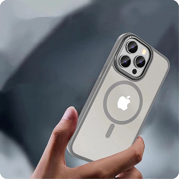 Etui Tech-Protect MagMat 2 MagSafe na iPhone 15 Pro Max - tytanowy mat