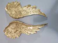 nowe skrzydła dekoracjyjne ścienne złote 55cm