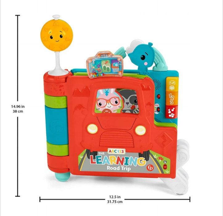 Fisher Price Edukacyjna Grająca książeczka Gigaksiążka