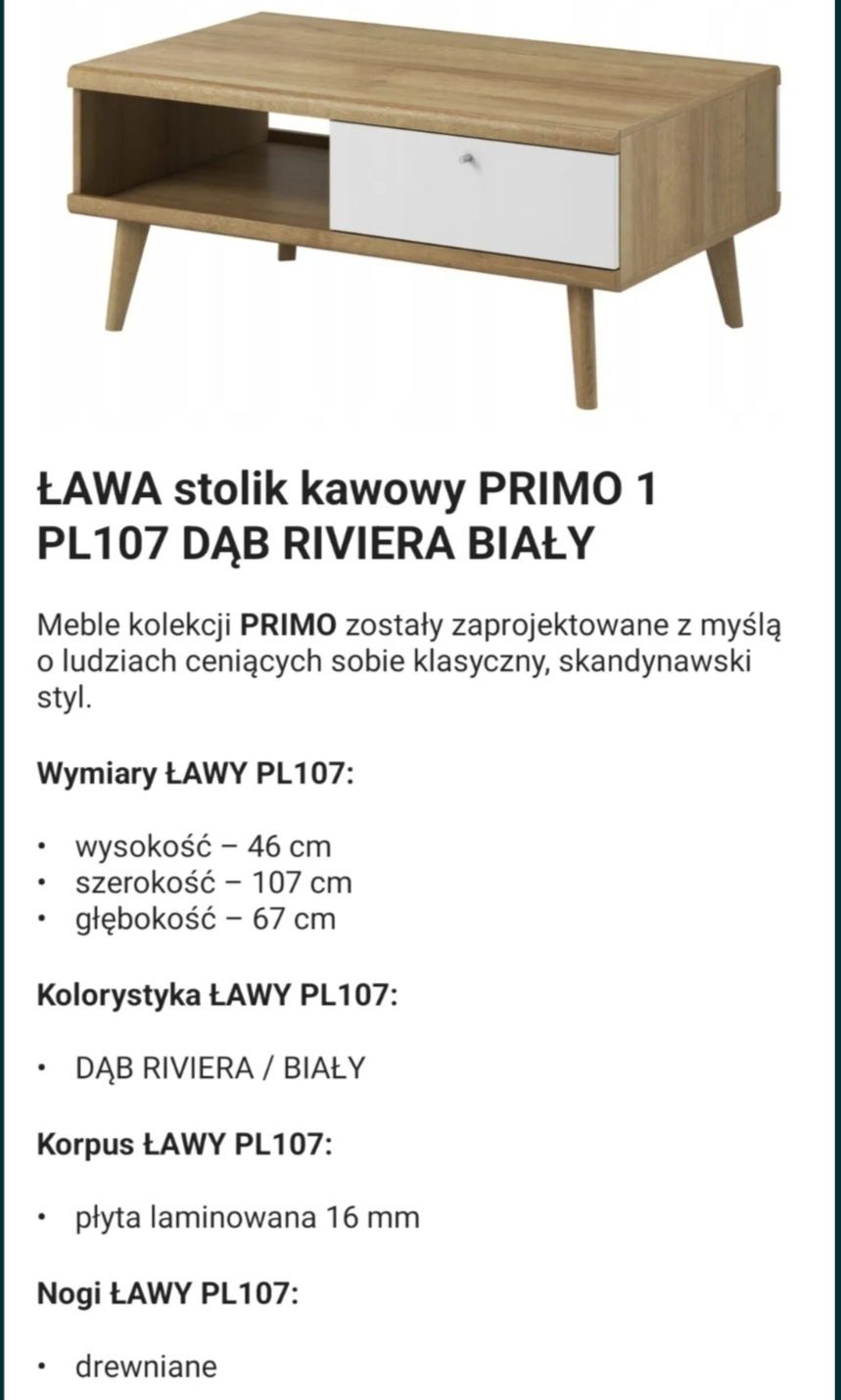 Szafka rtv dąb riviera biały