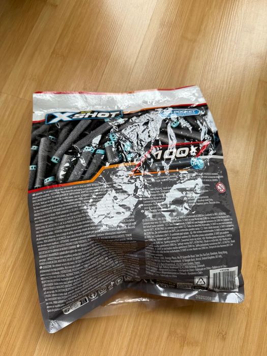 Пистолет Zuru X-Shot Fury 4 пули 100 шт.