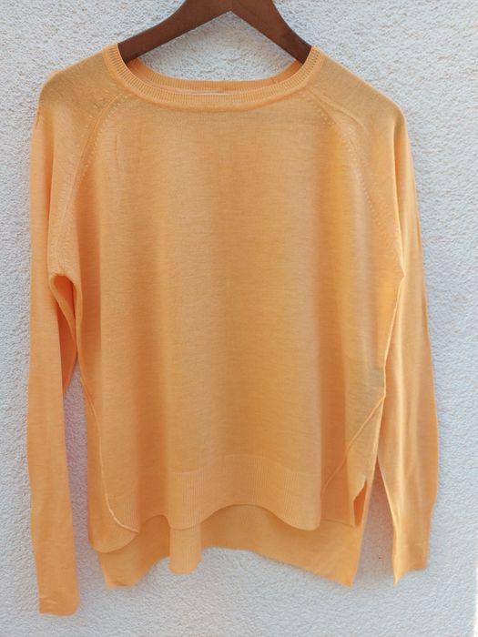 Pomarańczowy cienki sweter Zara rozmiar S