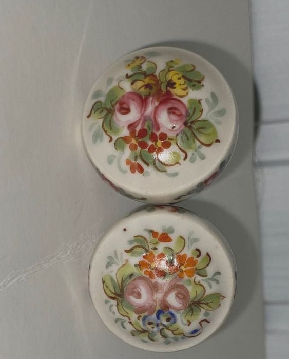Puxadores antigo porcelana francesa