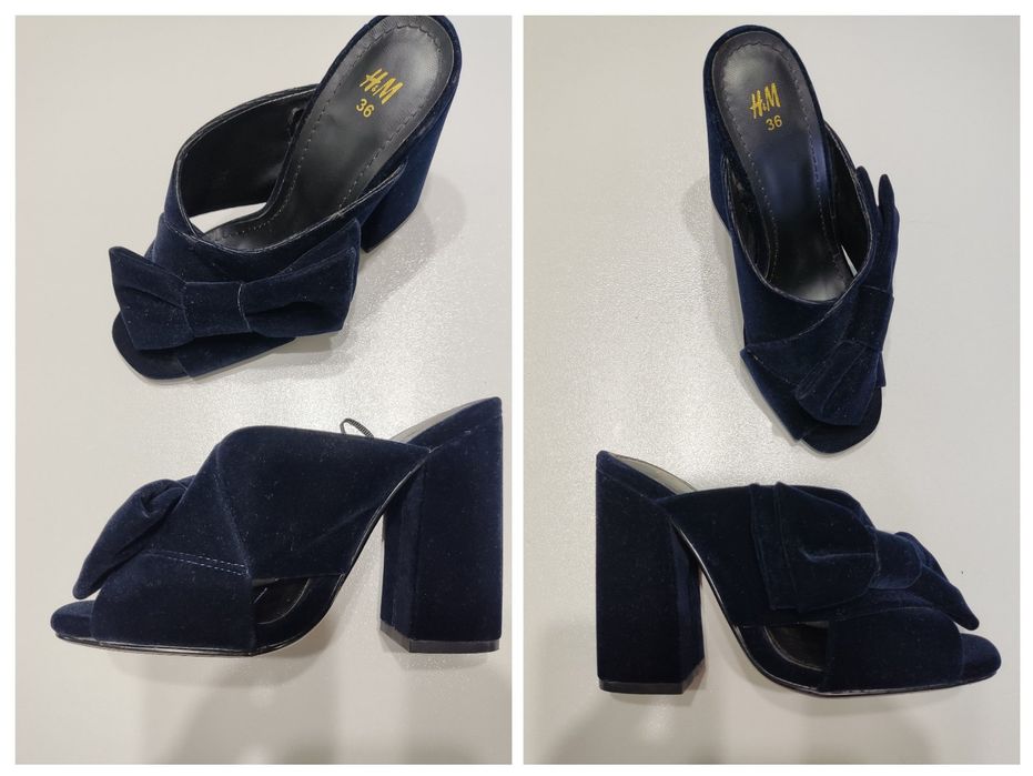 Туфли р.37-38 босоножки натур.кожа замша на каблуке