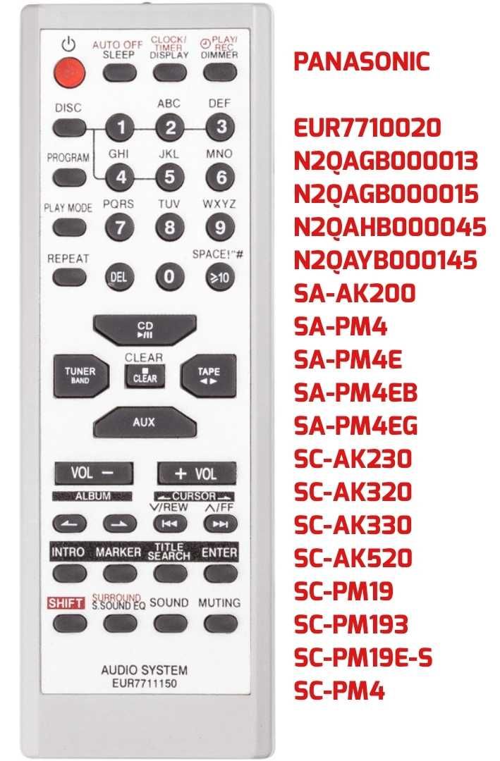 Пульт дистанційного керування PANASONIC