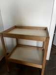 SNIGLAR ikea przewijak Stół do przewijania, buk/biały, 72x53 cm
