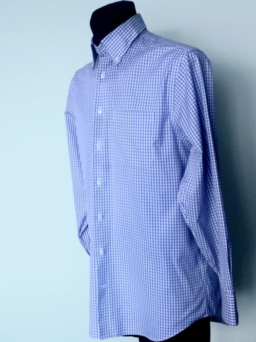 męska koszula w kratkę Charles Tyrwhitt Jeremyn Street London non iron