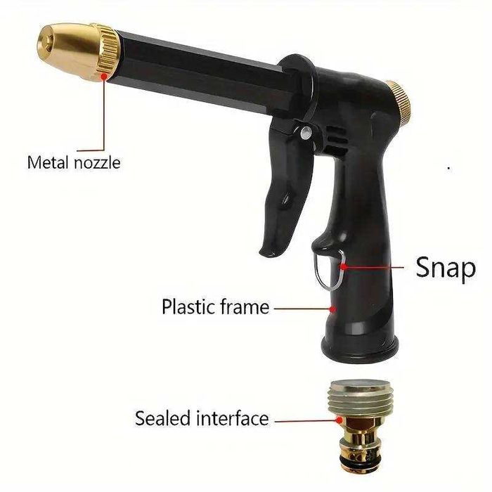 Pistola de água alta pressão multifuncional. Nova.