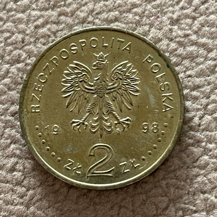 Moneta 2 zł XVIIIzimowe igrzyska olimpijskie Nagano 1998