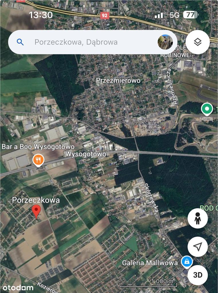 Działka w Dąbrowie/Wysogotowo/Skórzewo - 1 km od granicy Poznania