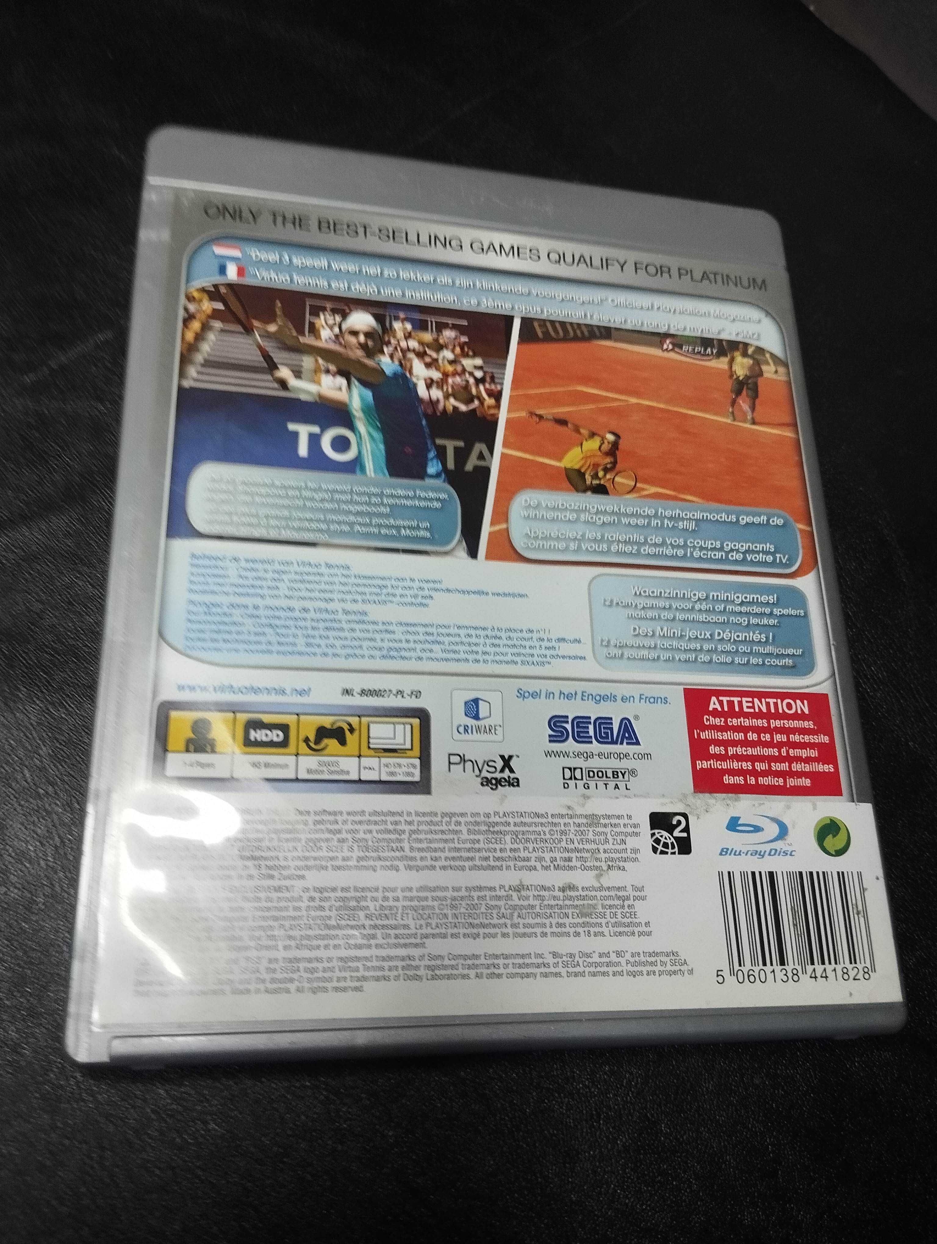 Virtua Tennis 3 - PS3 - duży wybór gier PlayStation
