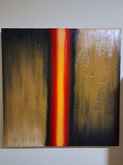 Tela abstrata a óleo