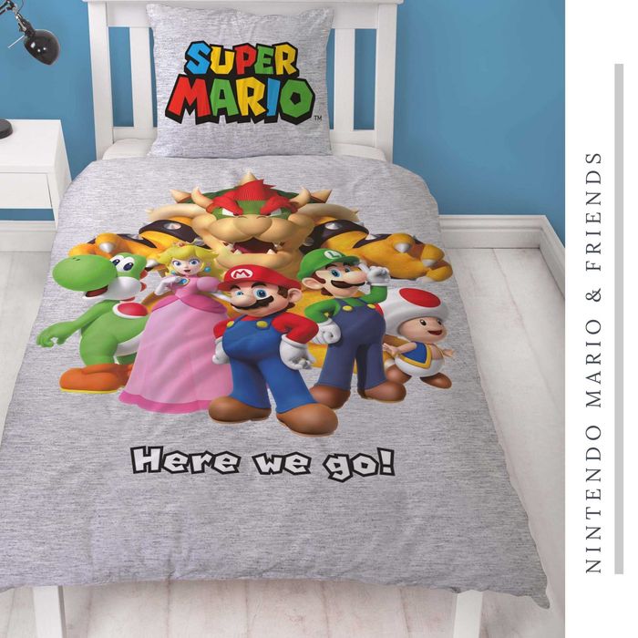 Wysokiej jakości Pościel Super Mario 135x200 + 80x80 cm