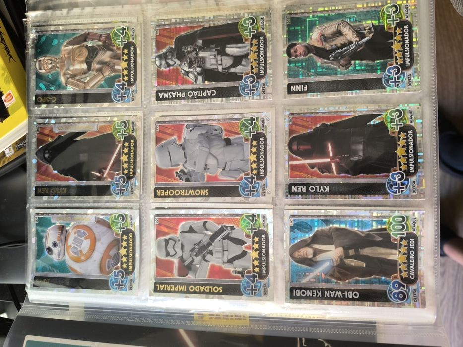 Cartas Star Wars Force Attax da Topps