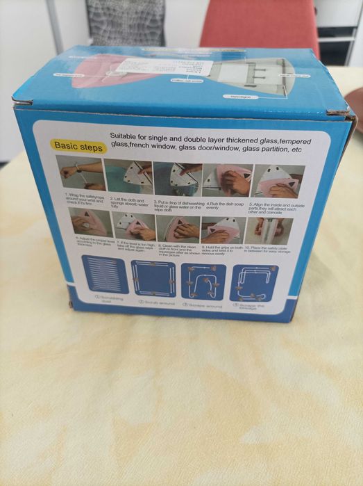 Limpa vidros magnético com regulador