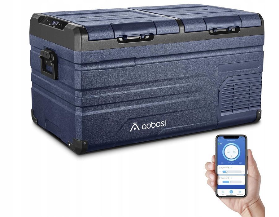 Lodówka Samochodowa Aaobosi 72 L Z Kompresorem Sterowanie Wifi App