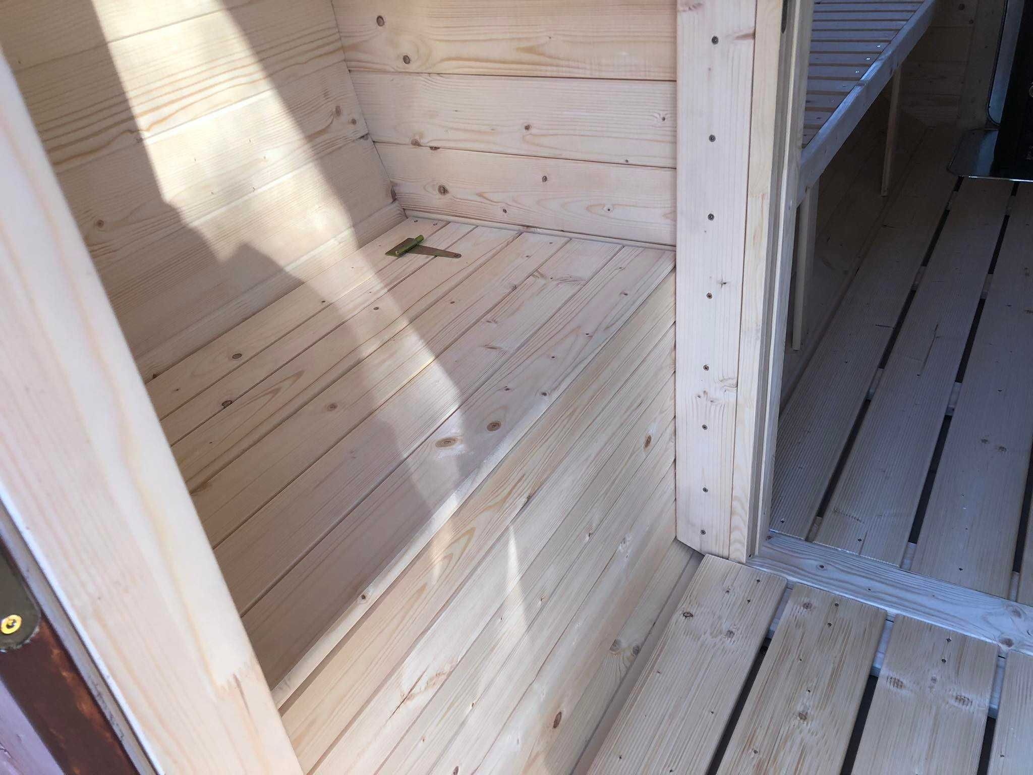 Sauna Ogrodowa 3,8 m x 2,2 m Cały komplet Piec Szatnia Raty Leasing