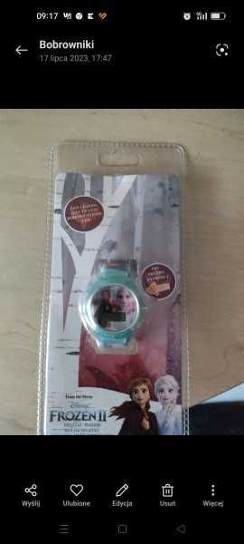 zegarek dla dziewczynki nowy Frozen elsa i anna