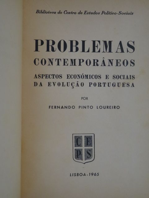 Problemas Contemporâneos de Fernando Pinto Loureiro
