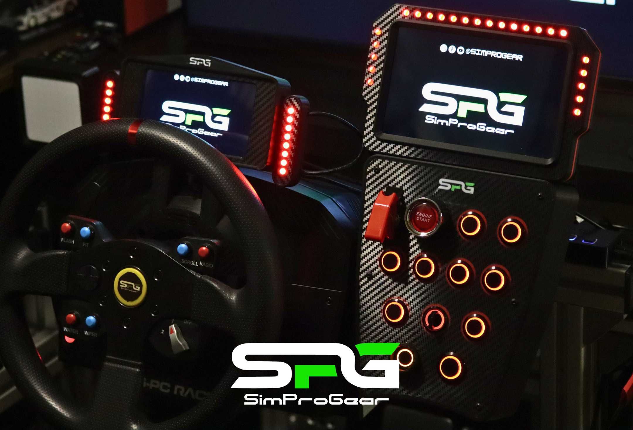 ButtonBox PGT3 - c / Botões LED - Sim Racing
