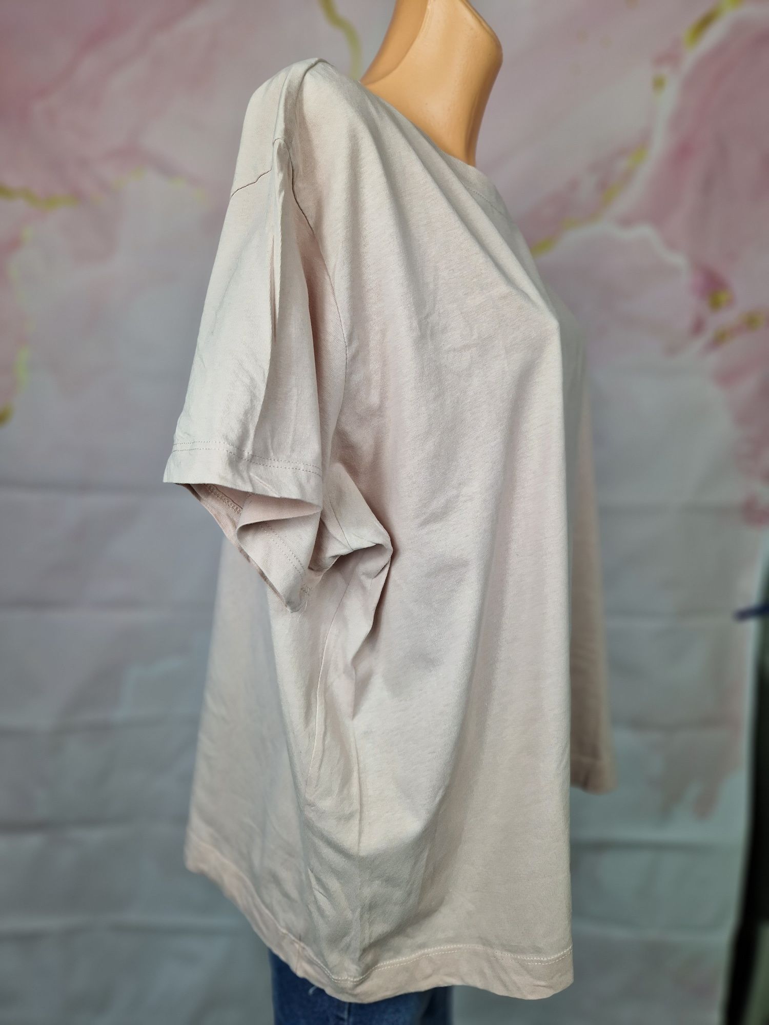 Różowa bluzka oversize t-shirt h&m XXL 44