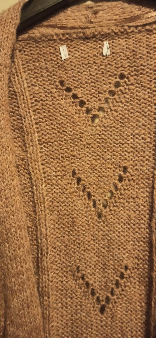 Sweter kardigan z wełną reserved 40