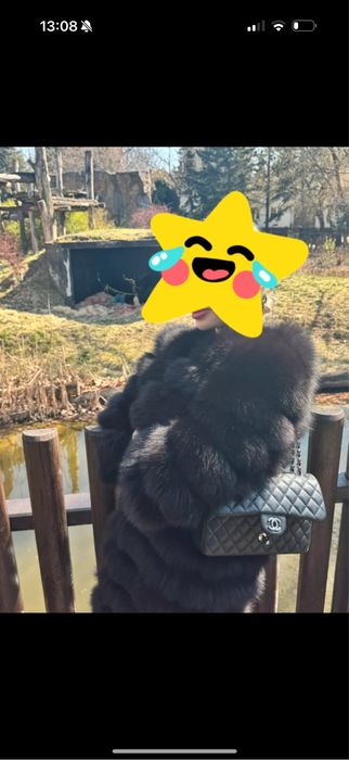 Futro z lisa piekne luksusowe