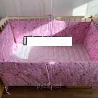 Защита для детской кроватки 120х60 см, "Звездочка" розовая
Доставка по