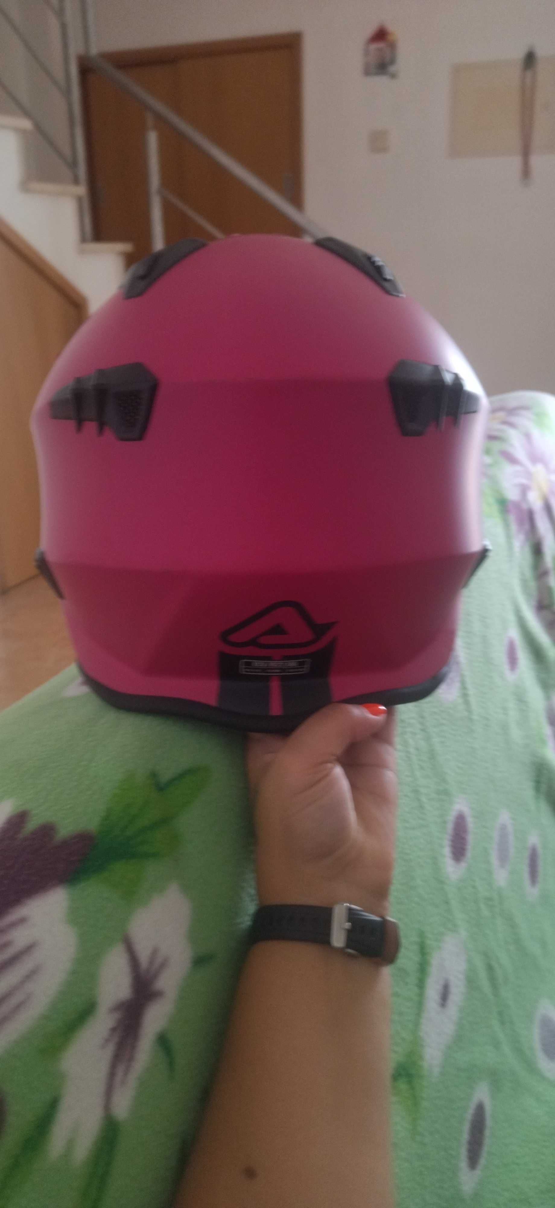 Capacete mota mulher