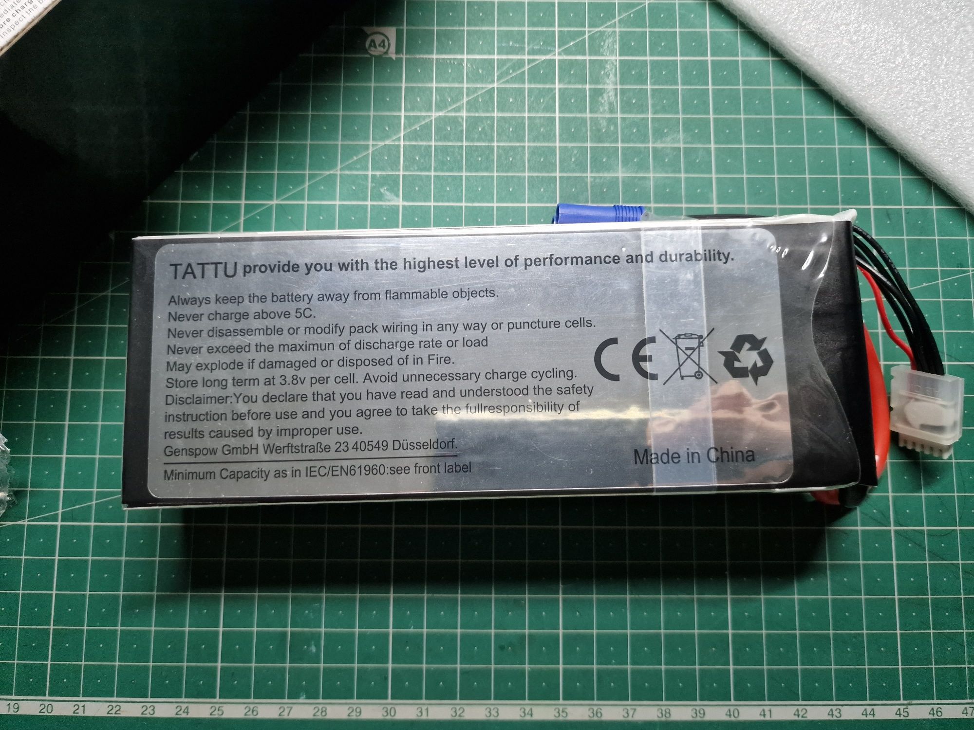 Bateria Lipo 4S 14.8v 12000mAh NOVA