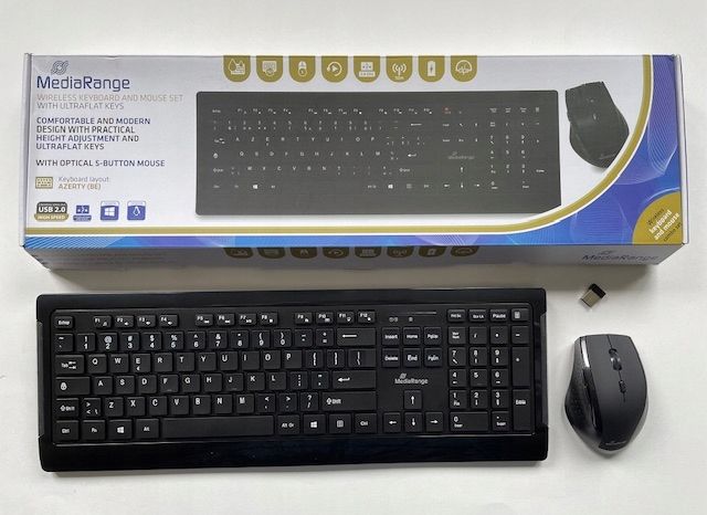 zestaw klawiatura i mysz mediarange mros104be polskie naklejki opis