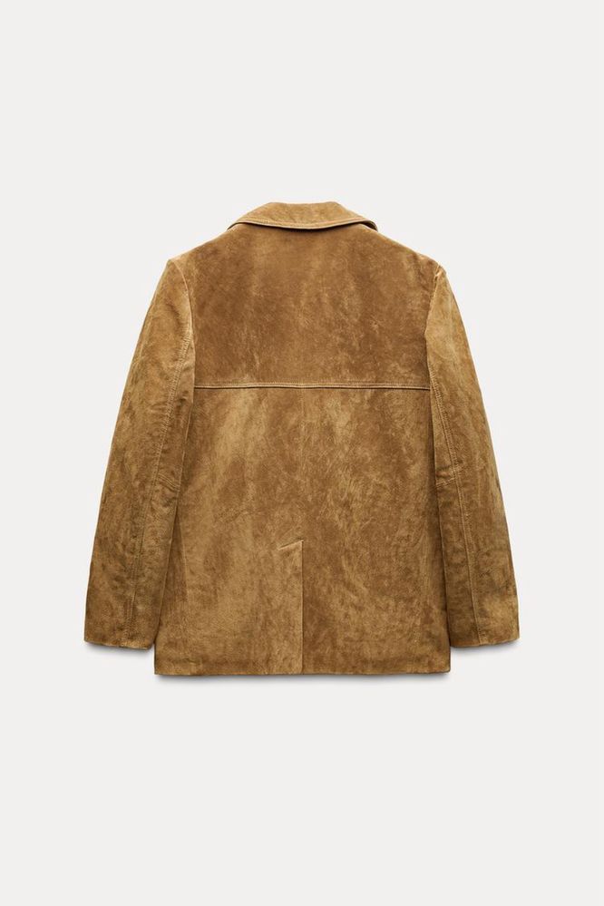 Замшевий блейзер Zara