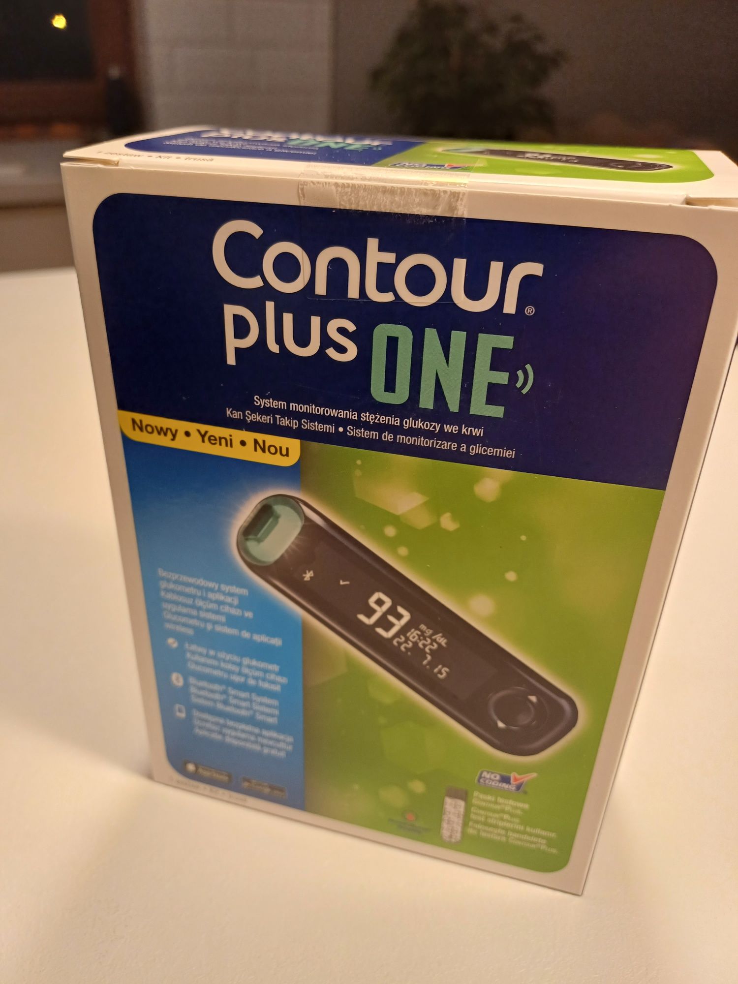 Nowy nierozpakowany glukometr contour plus z bluetooth