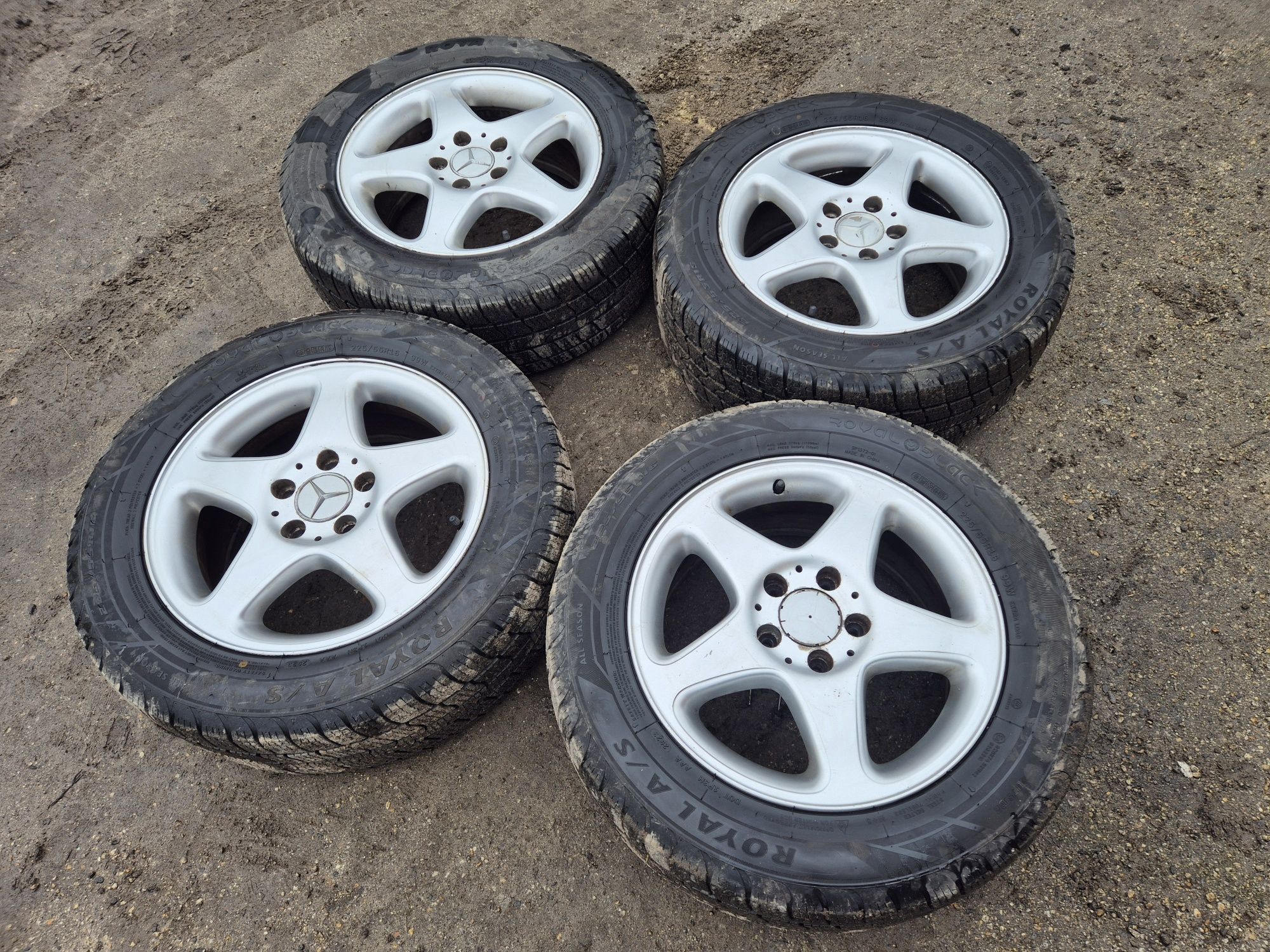 Kola opony felgi Wielosezonowe 225/55 16 5x112 Mercedes
