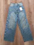 Spodnie damskie jeansowe super baggy Bershka 34