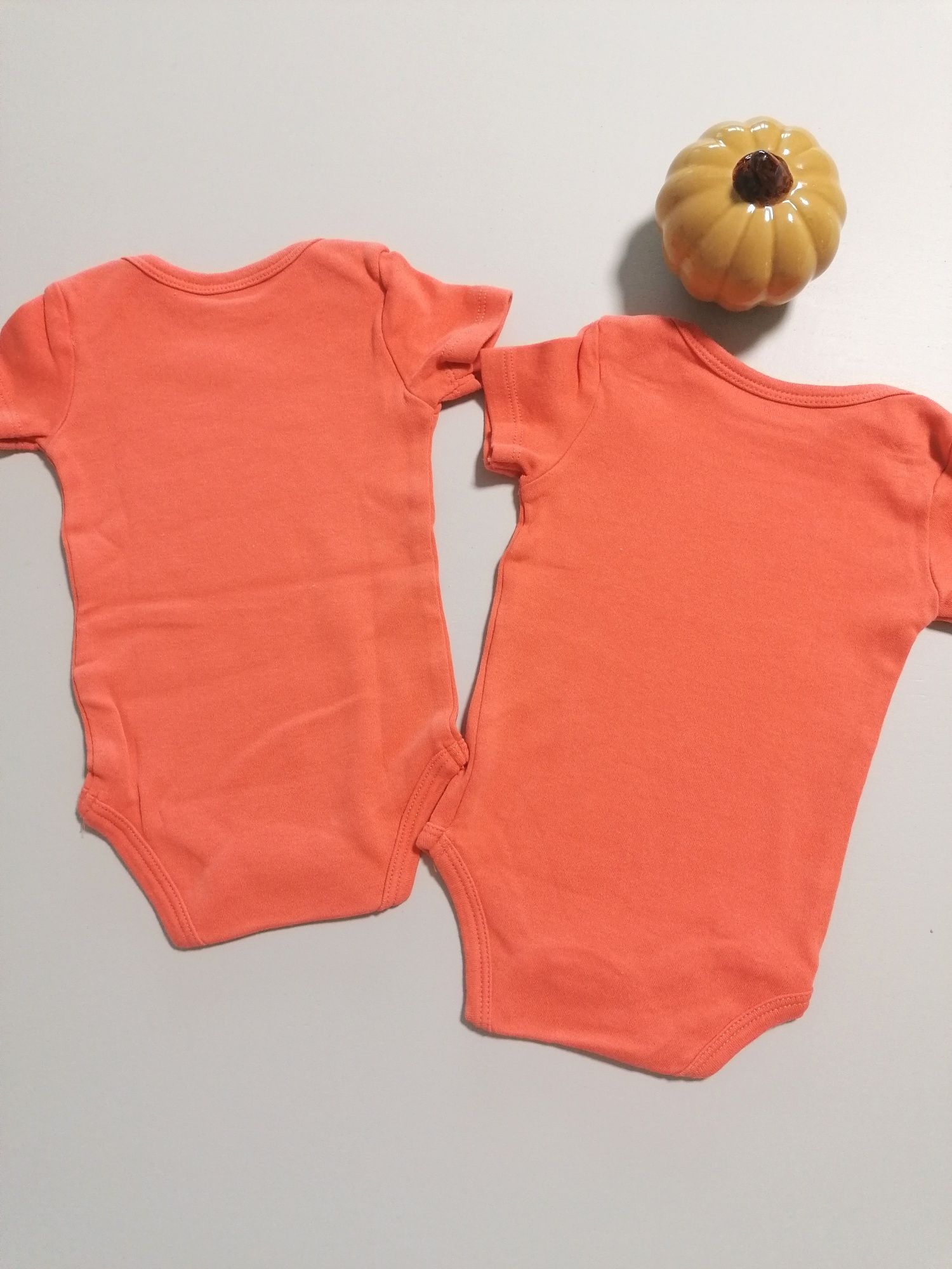 Pack 2 Bodies de Bebé Laranja Coral
