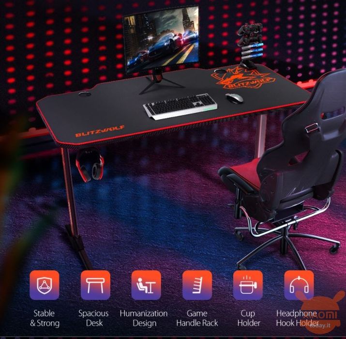Mesa secretária gaming Blitzwolf