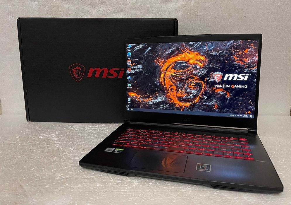Игровой MSI GF 63 /CORE 10500H на 12" ЯДЕР/ 16 RAM/ GTX 1650 GDDR6