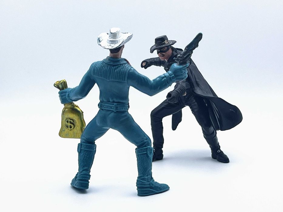 Zorro (Papo) & Cowboy (Chap Mei) Lote de Figuras de Ação/Coleção