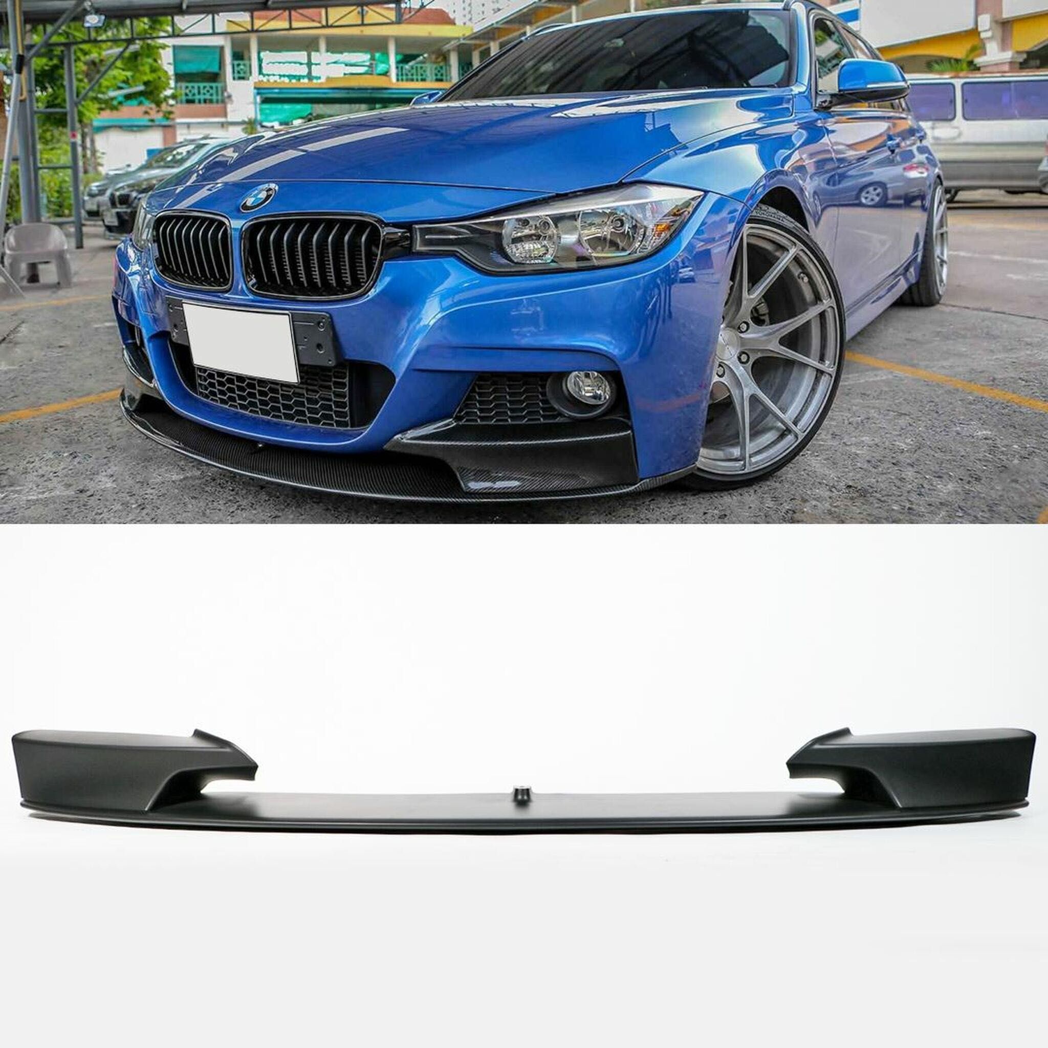 Губа на bmw f30 сплитер на передний бампер бмв ф30 накладка на бампер
