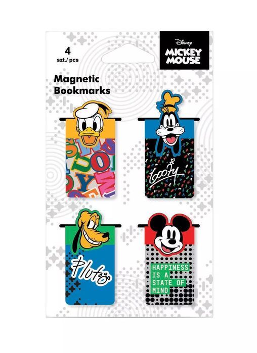 Zakładka magnetyczna Disney fashion Mickey Mouse 4 szt.. Patio
