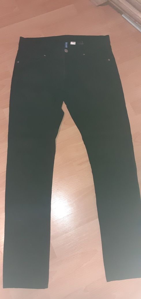 Spodnie ciemny granat h&m M 32 meskie rurki skinny