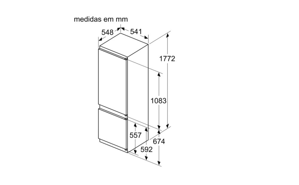 Frigorifico combinado integrar Bosch